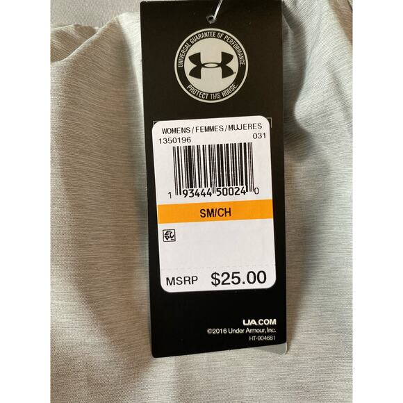 Under Armour Women's HeatGear Thermal Athletic Shorts Gray Small NWT - Picture 5 of 7